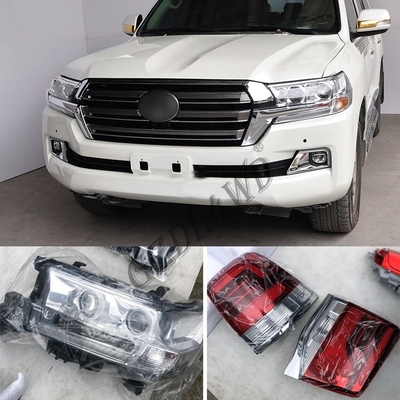 Matte Black 4x4 Body Kits Toyota Land Cruiser LC200 2008-2015 Upgrade To 2016+