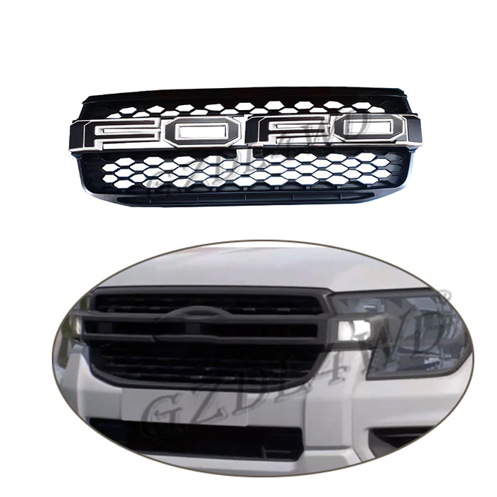 Black Front Grill Mesh For FORD RANGER Accessories T9 MK4 PX4 Low Version XL XL+ XLS 2022 2023